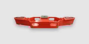 3D-printed automotive mill fixture made of ABS thermoplastic