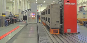 Baker's newest machine acquisition, a large 5-axis horizontal boring mill called the Emco MECOF EcoMill